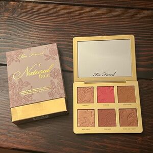 Too Faced Natural Face Palette - Pink, Brown, and Gold